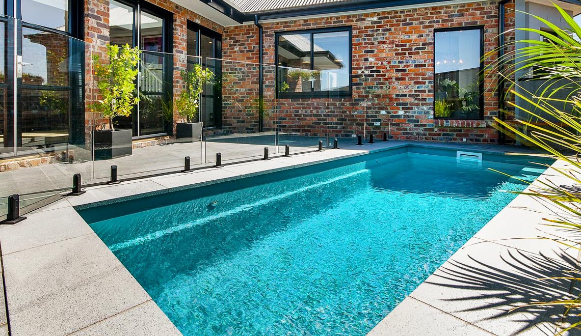Leisure Pools Esprit composite fiberglass swimming pool