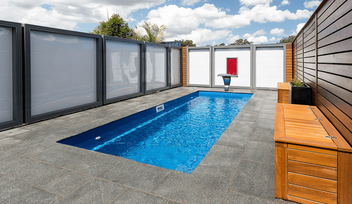 Leisure Pools Esprit flat bottom in-ground swimming pool