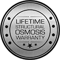 Lifetime structural osmosis warranty