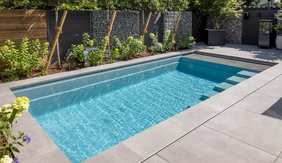 The Linear backyard pool. Contemporary Design. High waterline.